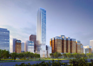 Essex in wide exterior shot night time