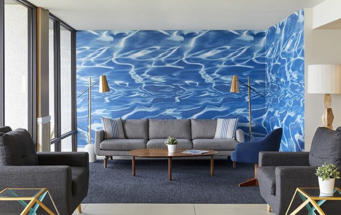 Godfrey Tampa lobby with water wall lounge